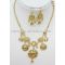 crystal stone gold jewelry set