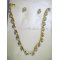 pearl rhinestone jewelry set
