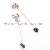 butterfly crystal stone earrings