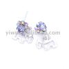 dolly dog crystal stone earrings