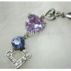 rhodium purple gemstone bracelet