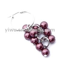 pearl loop earrings