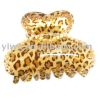 Leopard veins acrylic hair claw