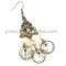 chandelier pearl shell earrings