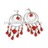 chandelier ruby earrings