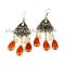 chandelier flower earrings