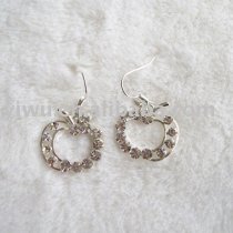 strawberry rhinestone earrings