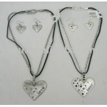 heart love jewelry set