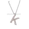 K letter type necklace