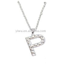 P letter type necklace