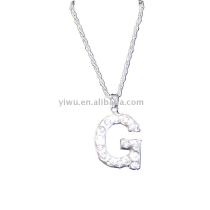 G letter type necklace