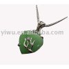 925 Sterling silver jade necklace