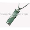 Column shaped Sterling silver jade necklace