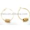 18K Gold Rhinestone Earrings