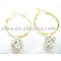 Dice shaped crystal stone Earrings