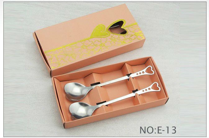 Fashion cartoon stainless steel tableware valentine kids dinnerware set kid knife fork spoon set E-13