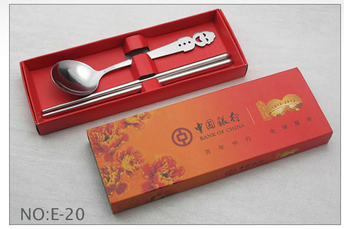 Promotion gift OEM promotional stainless steel tableware dinnerware set with your logo E-20