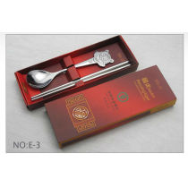 Promotion gift OEM promotional stainless steel tableware dinnerware set with your logo E-0125