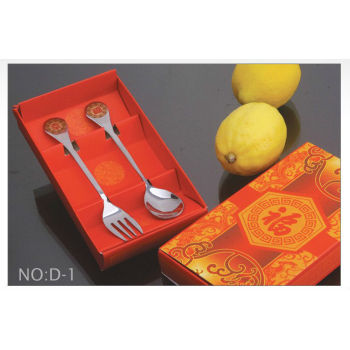 Colorful dinnerware sets promotional stainless steel tableware dinnerware set D1
