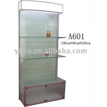 Glass display shelf