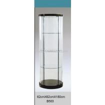 Adjustable glass showcase