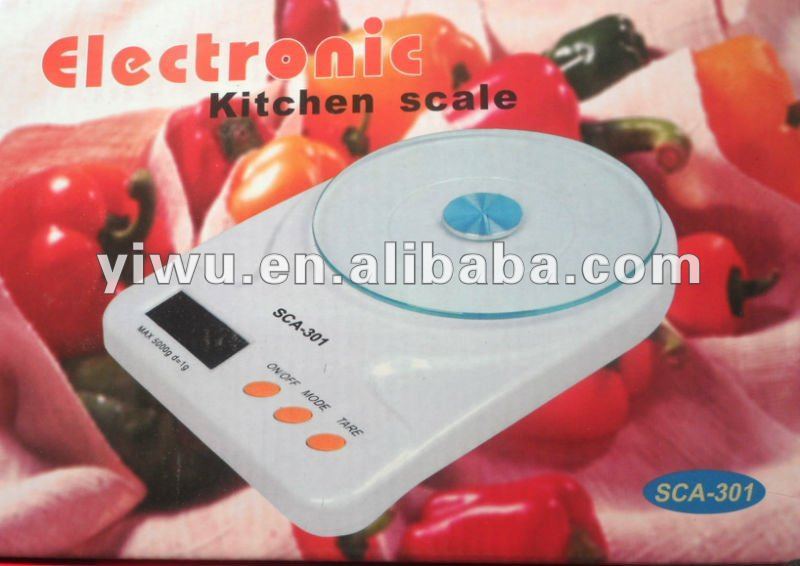 Kitchen scale, food scale, the nutrition scale, the batching scale, glass kitchen scale, range 5KG