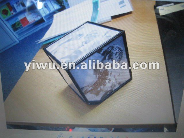 magic cube photo frame acrylic or pvc