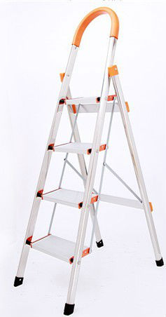 Stainless steel 4 steps ladder safety step ladders
