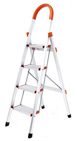 Household adjustable step ladder safety step ladders 4 steps alumnium ladder