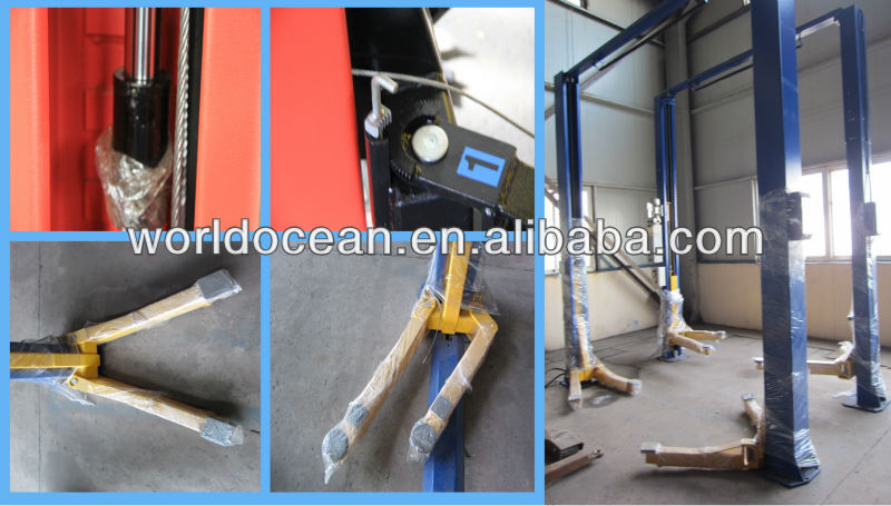 2 post hydraulic mechanical car lift for commercial use WT4200-BS