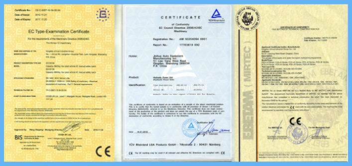 CE certificates hydraulic scissor lift wow5128