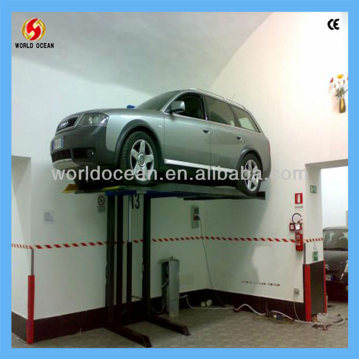 Single post car lift Hydraulic Manual Vehicle lift