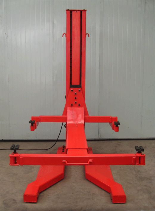 Mobile portable one post car lift
