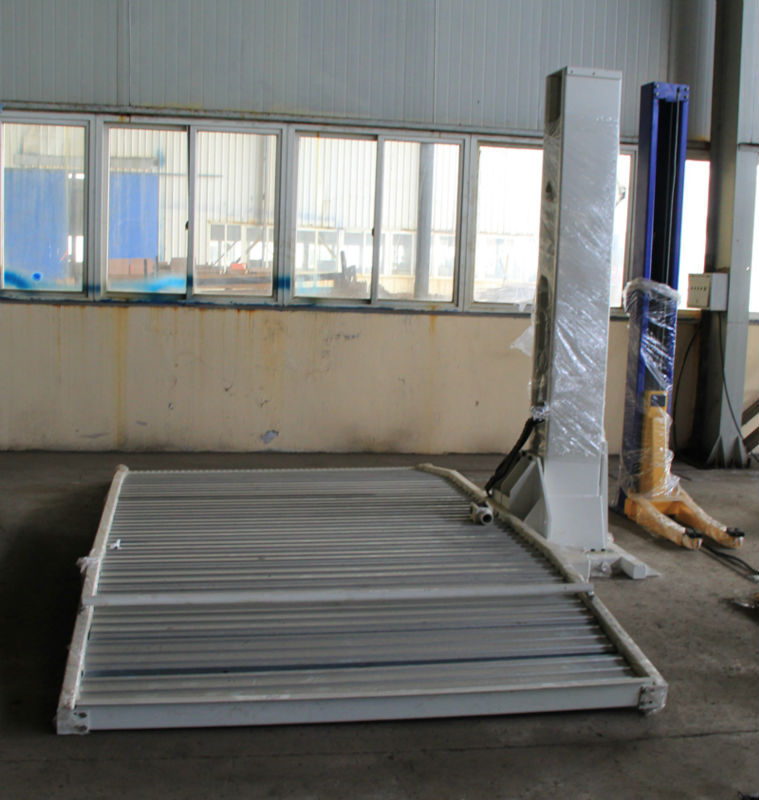 Basement Single post pallet parking lift