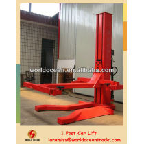Portable one post car lifter