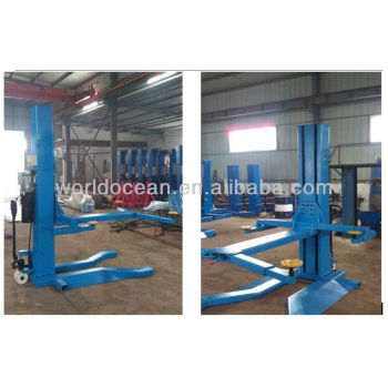 2.5 ton single post mobile lift with CE certification