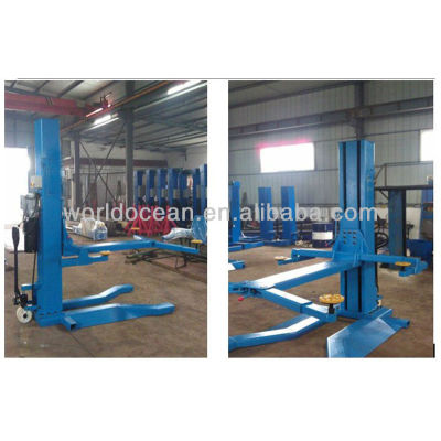 2.5 ton single post mobile lift with CE certification