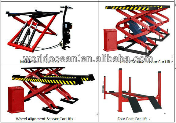 Single post hydraulic lifts for cars