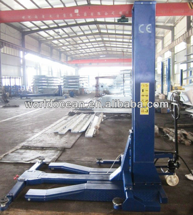 Single post portable car lift with CE verified