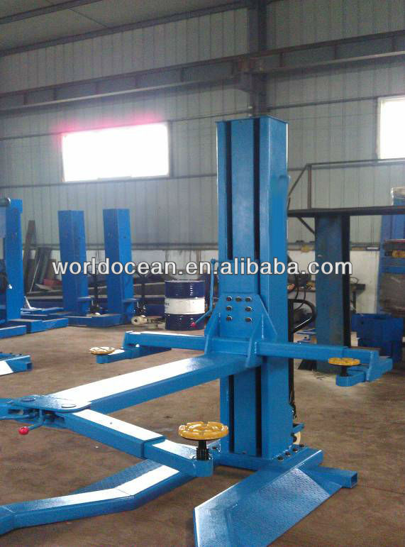 Used Mobile hydraulic Single Post Car Lift Home Garage Car Lift For Sale