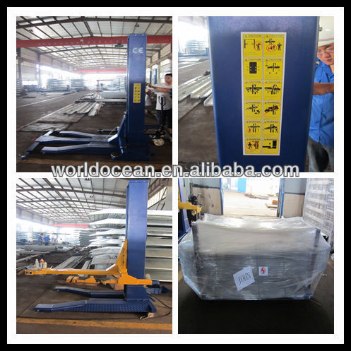 China Portable Hydraulic Single Post Car Lift Used Car Lift For Sale