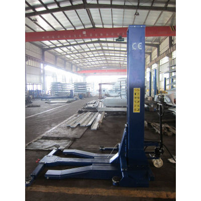 Movable strong steel sheet iron single post car lift