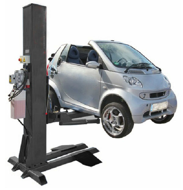 Moveable one post car lifts