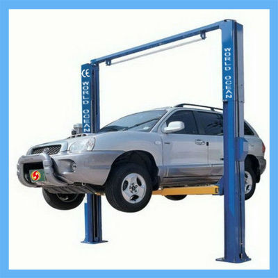 clear floor 2 post car lift car hoist WT4200-B manual lifting mechanism