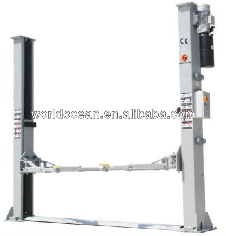 Floor Plate two post car lift 4.2ton WT4200-AE electric hydraulic lifter with CE
