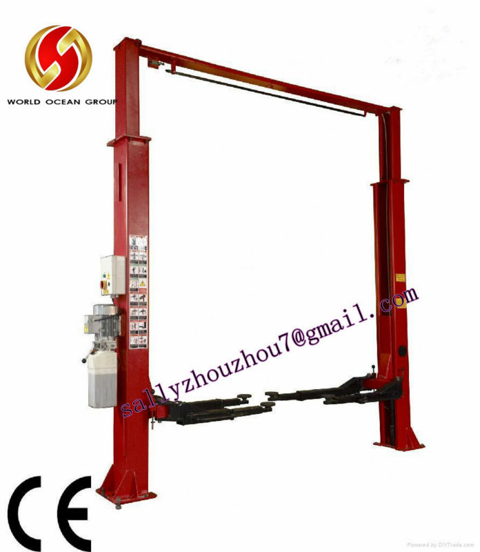 New Product for 2013 CE standard Hydraulic Two post Overhead vehicle lift for home garage