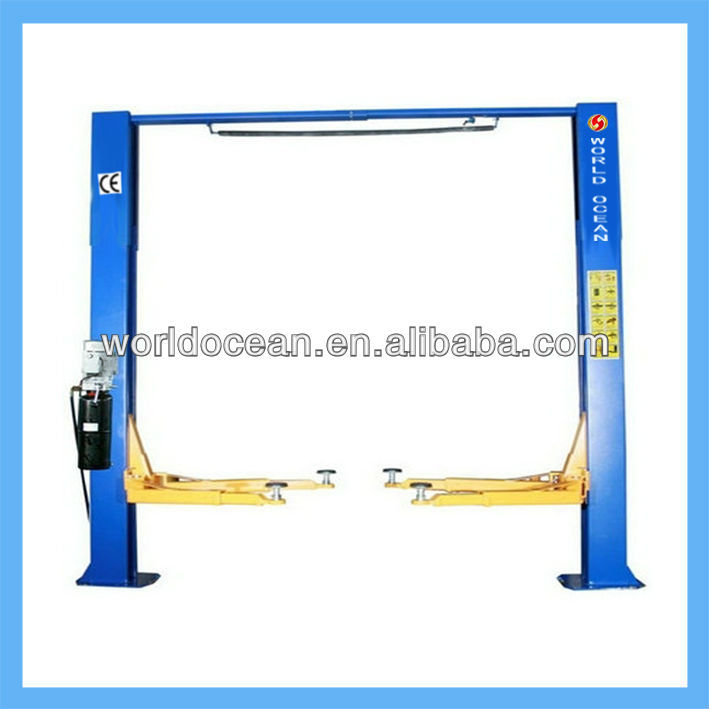 two post double-cylinder floor plate hydraulic lift/used car lifts for sale/car lifting machine WT4200-BVC