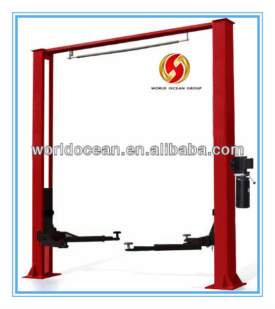 TWO POSTS ELECTRIC LOCK RELEASE CAR LIFT