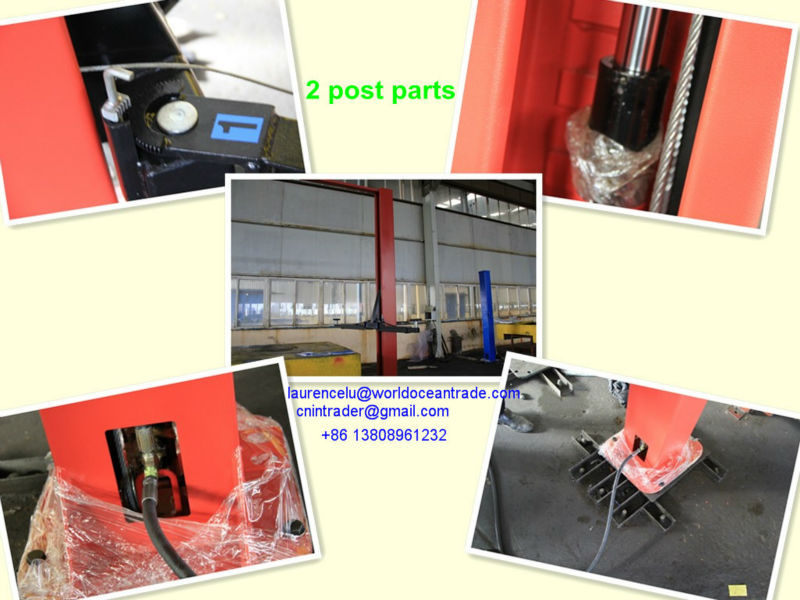 floor plate hydraulic car lift/ car hoist 4.5T/1900mm 2 post car elevators price