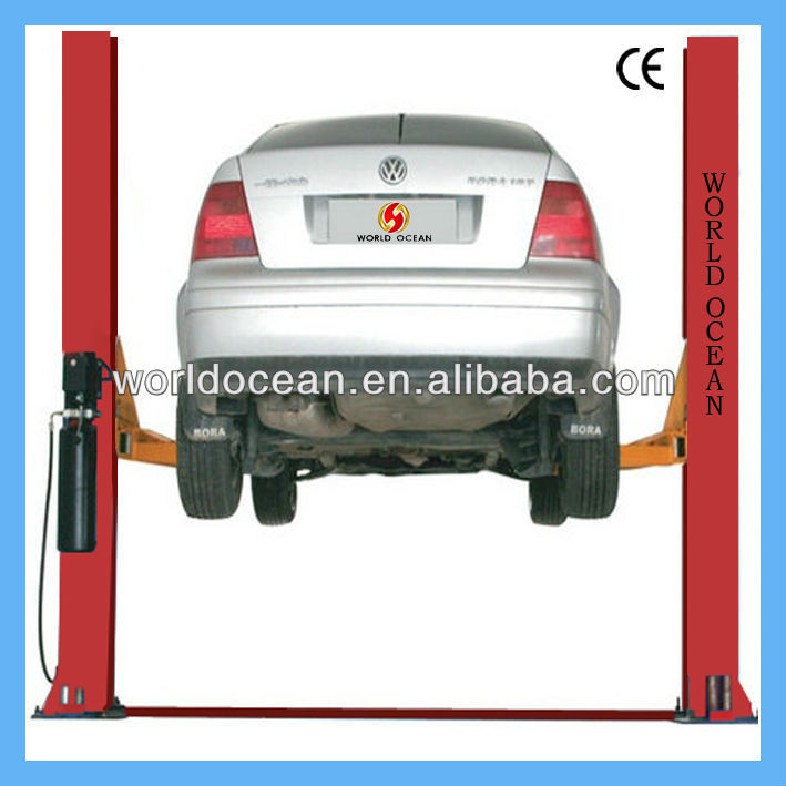 Bottom cover plate hydraulic 2 columns car hoist